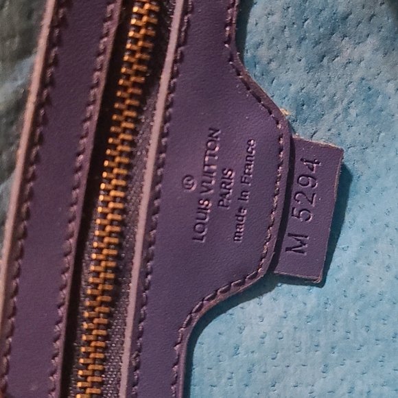 Vintage Louis Vuitton Blue/Purple Clutch - Picture 6 of 7